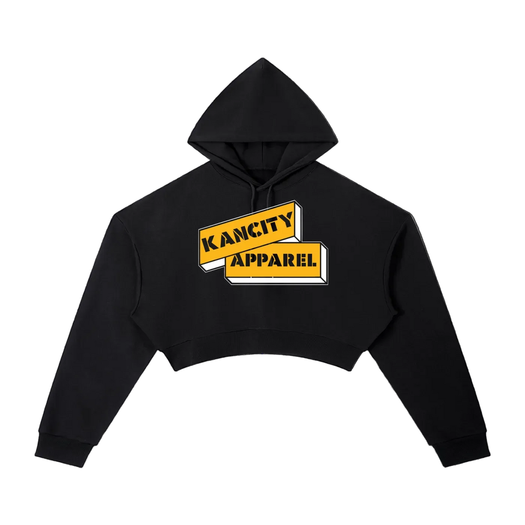W City Block Cropped Hoodie