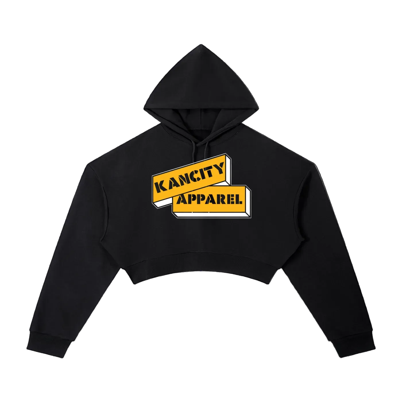 W City Block Cropped Hoodie
