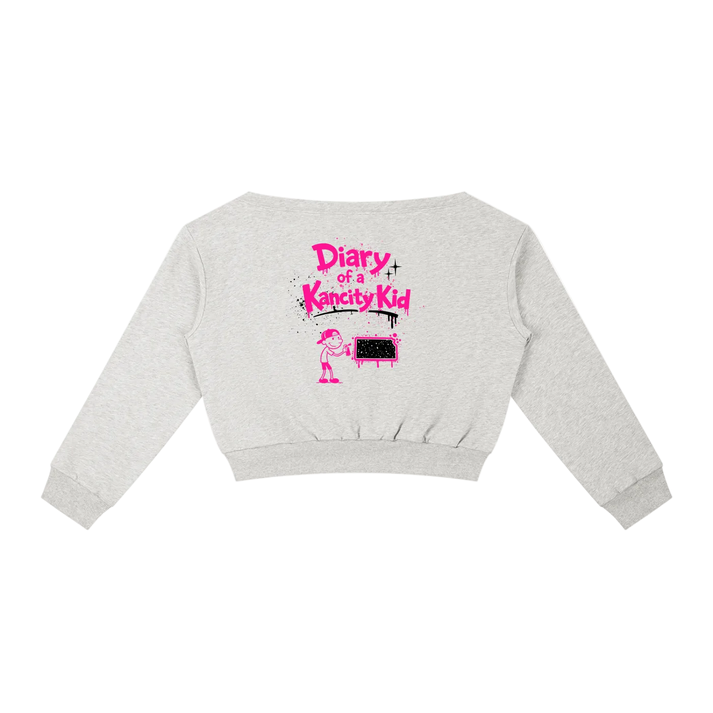 W Kancity Kid KS Off-Shoulder Sweatshirt