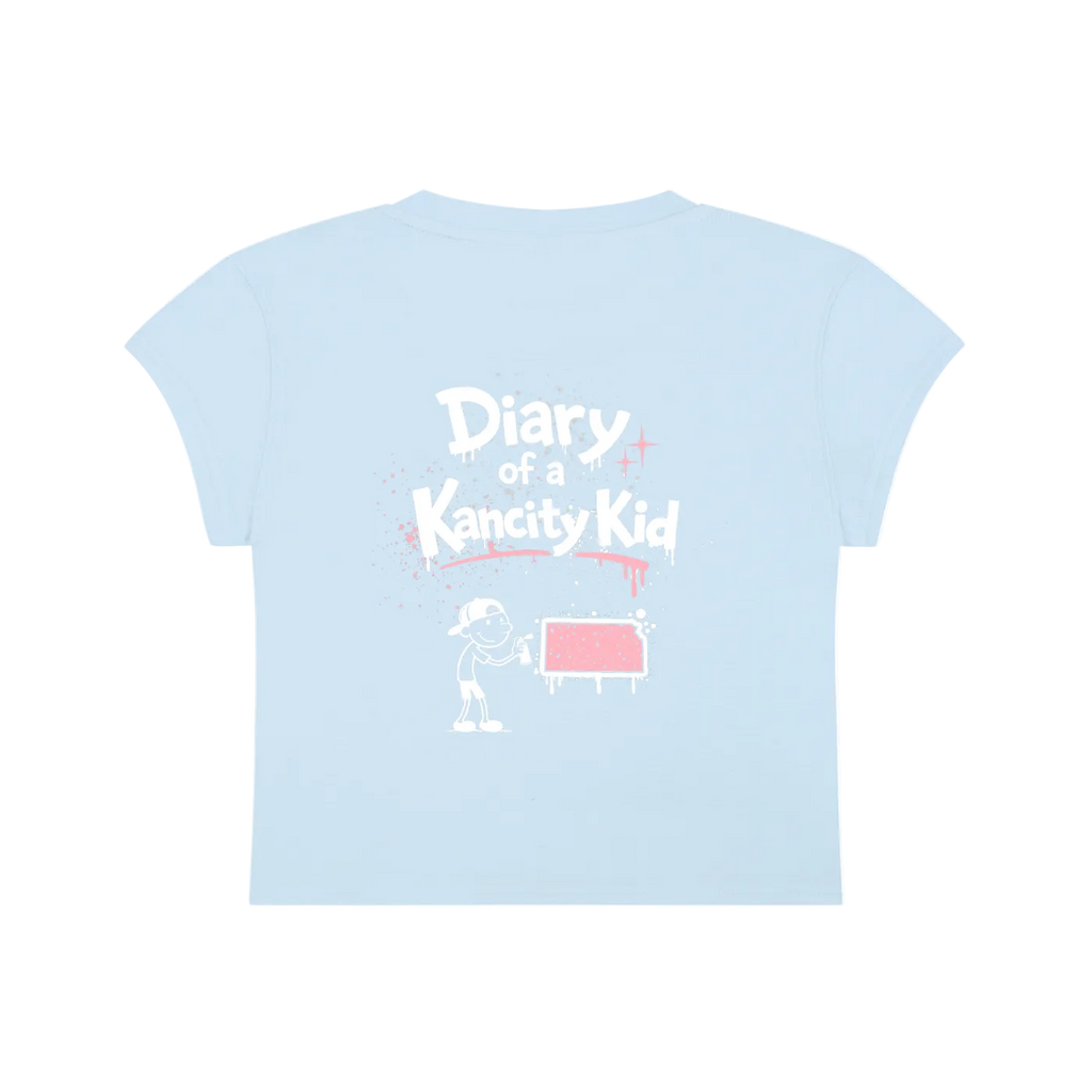 W Kancity Kid KS Slim-Fit Cropped T-Shirt