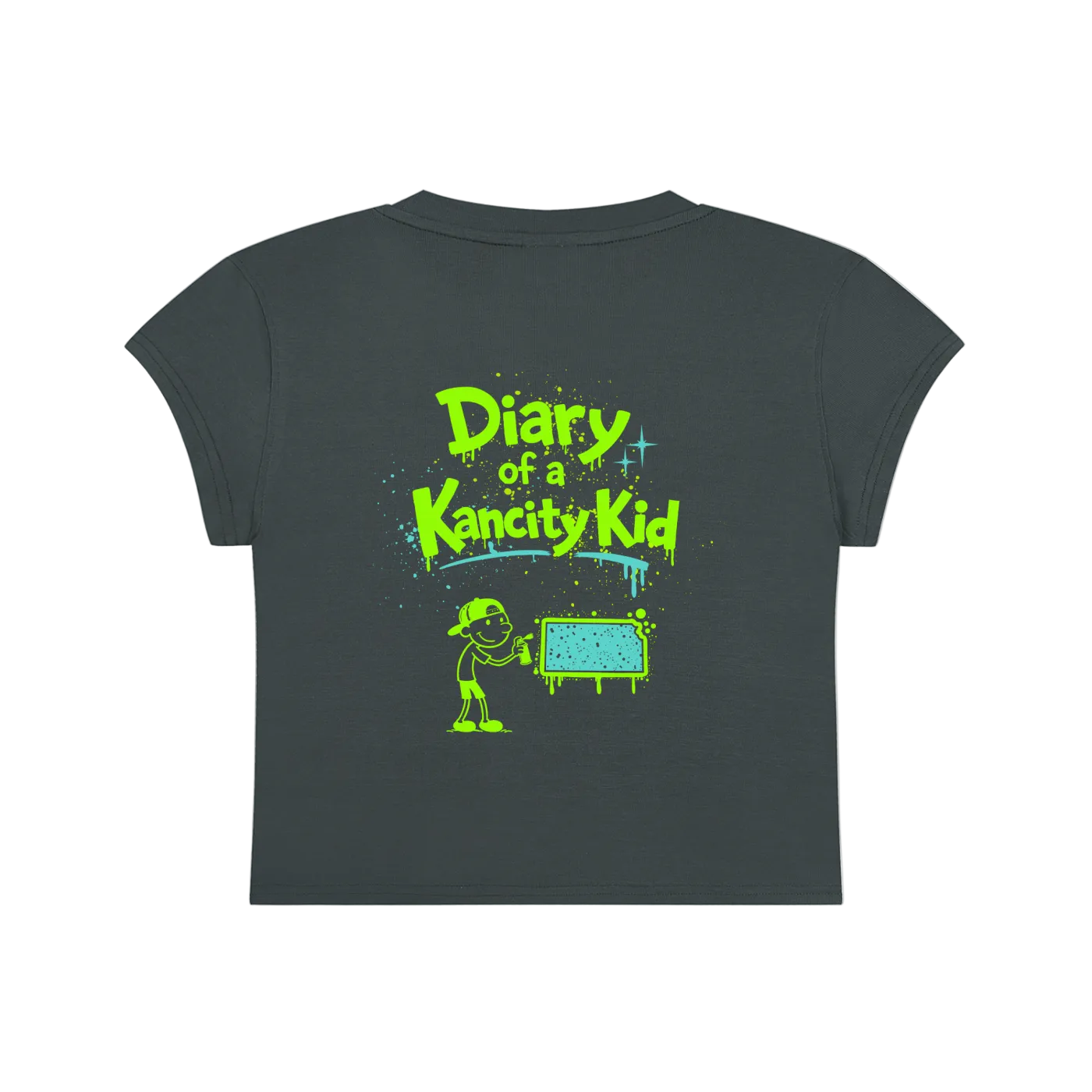 W Kancity Kid KS Slim-Fit Cropped T-Shirt