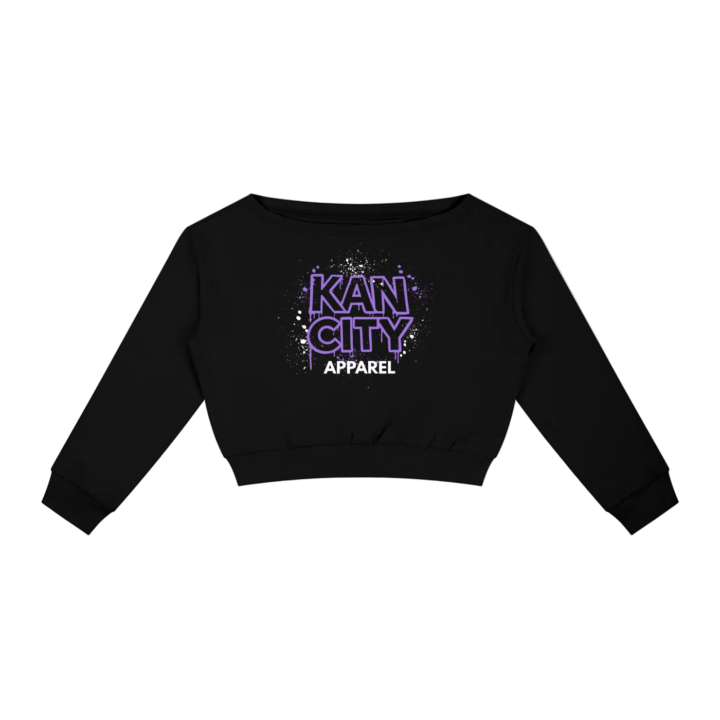 W Kancity Kid KS Off-Shoulder Sweatshirt