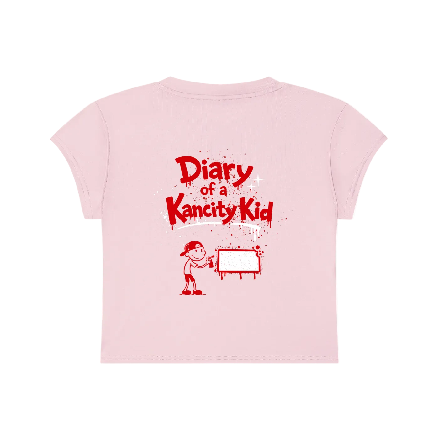W Kancity Kid KS Slim-Fit Cropped T-Shirt