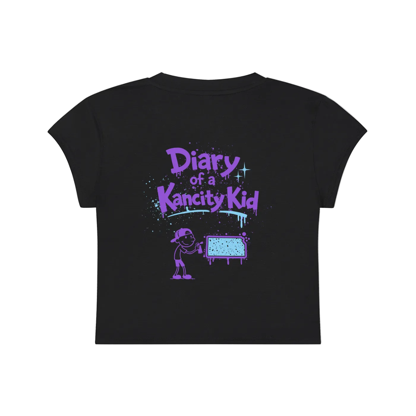 W Kancity Kid KS Slim-Fit Cropped T-Shirt