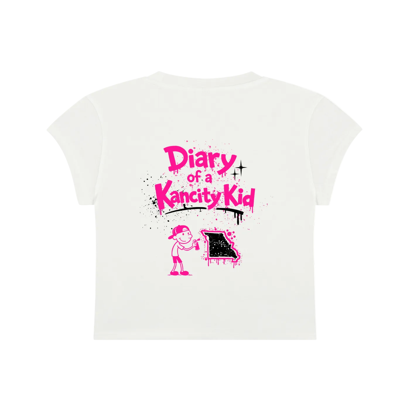 W Kancity Kid MO Slim-Fit Cropped T-Shirt