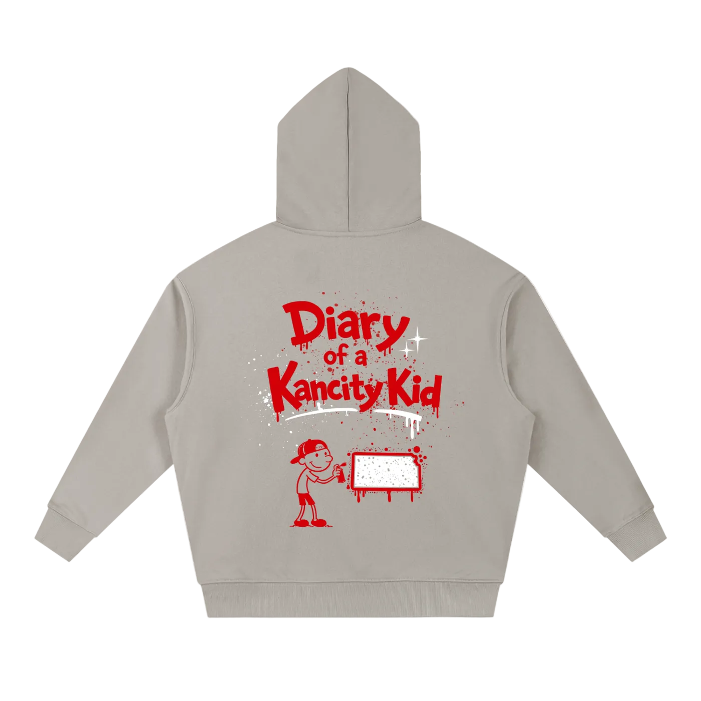 W Kanicty Kid KS Drop-Shoulder Hoodie