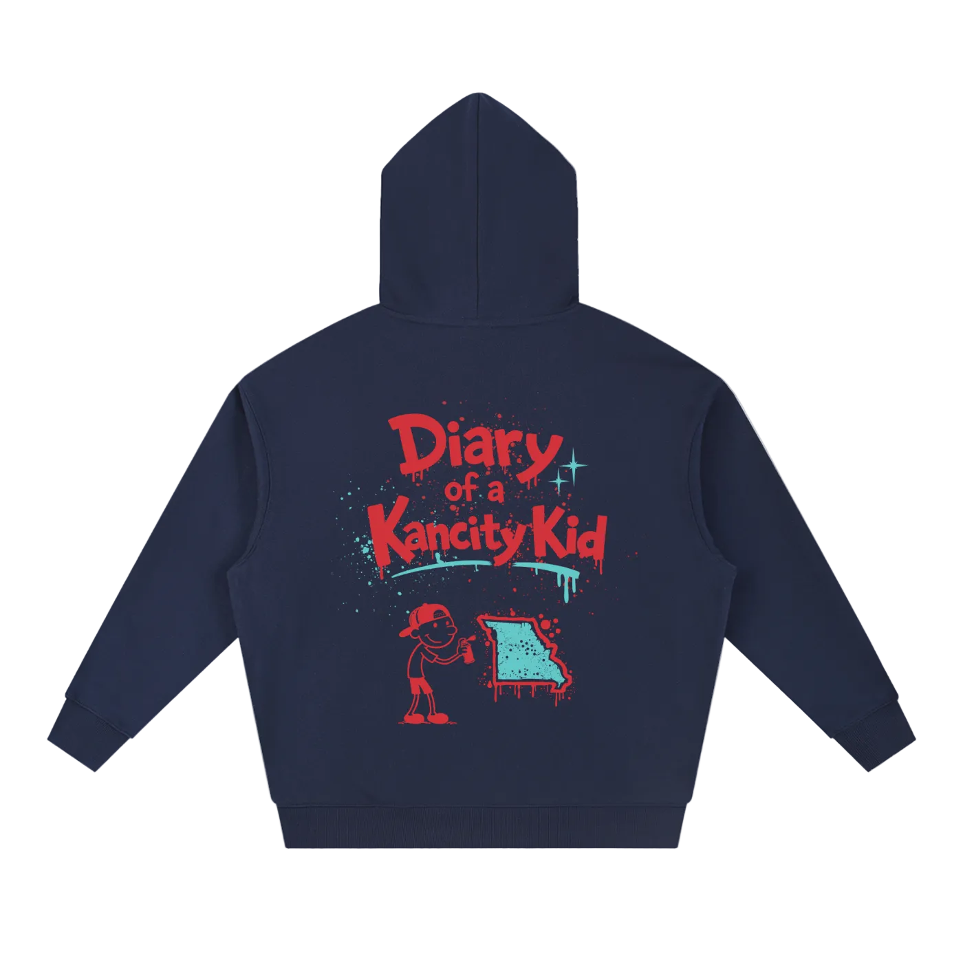 W Kanicty Kid MO Drop-Shoulder Hoodie