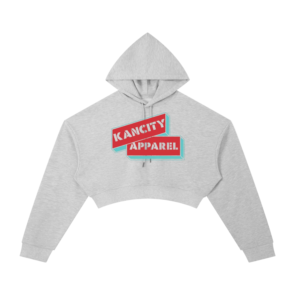 W City Block Cropped Hoodie