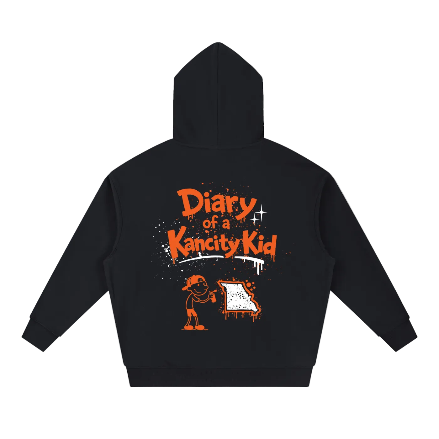 W Kanicty Kid MO Drop-Shoulder Hoodie