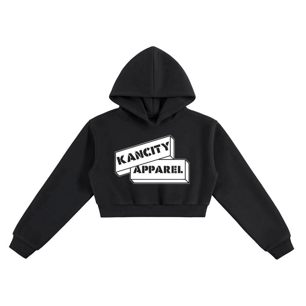 W City Block Cropped Hoodie