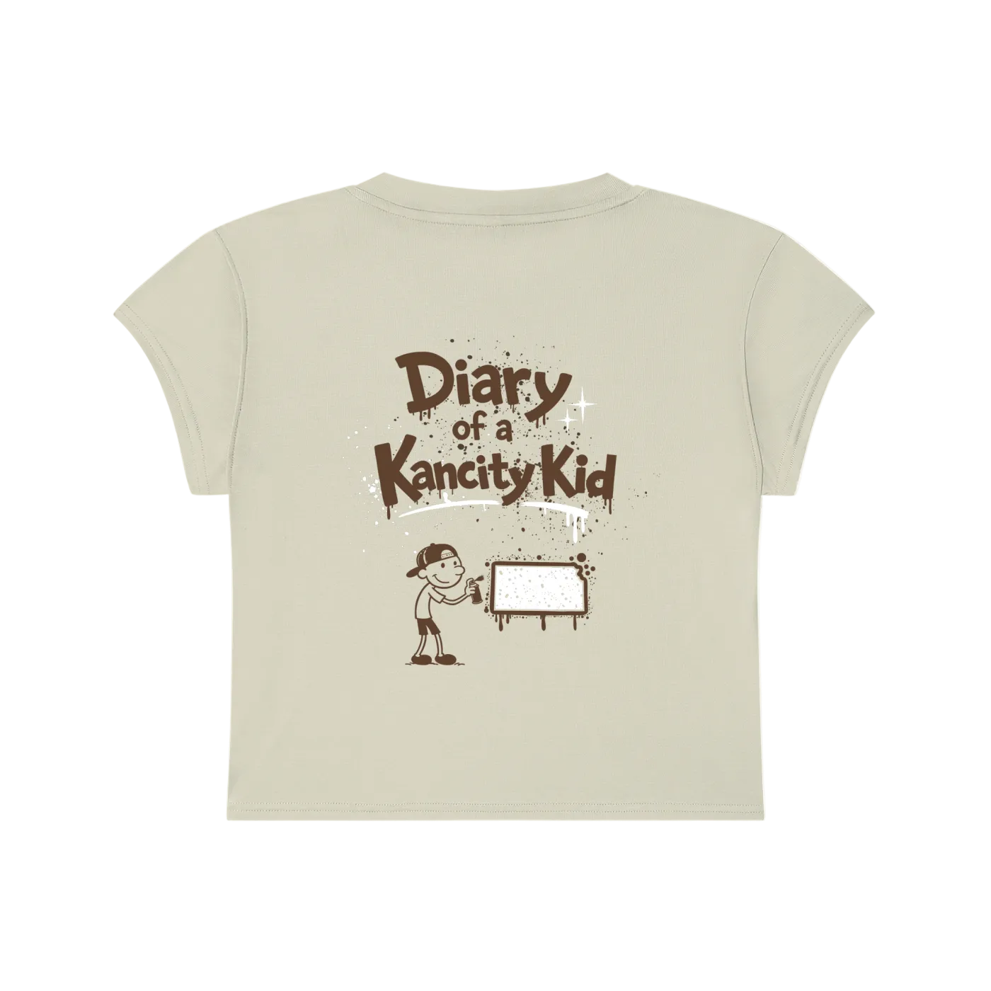W Kancity Kid KS Slim-Fit Cropped T-Shirt