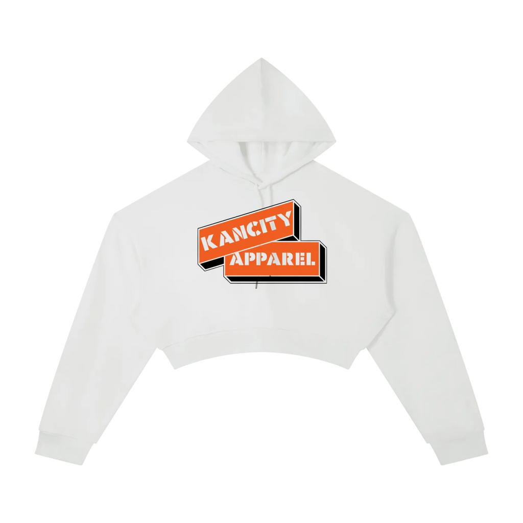 W City Block Cropped Hoodie