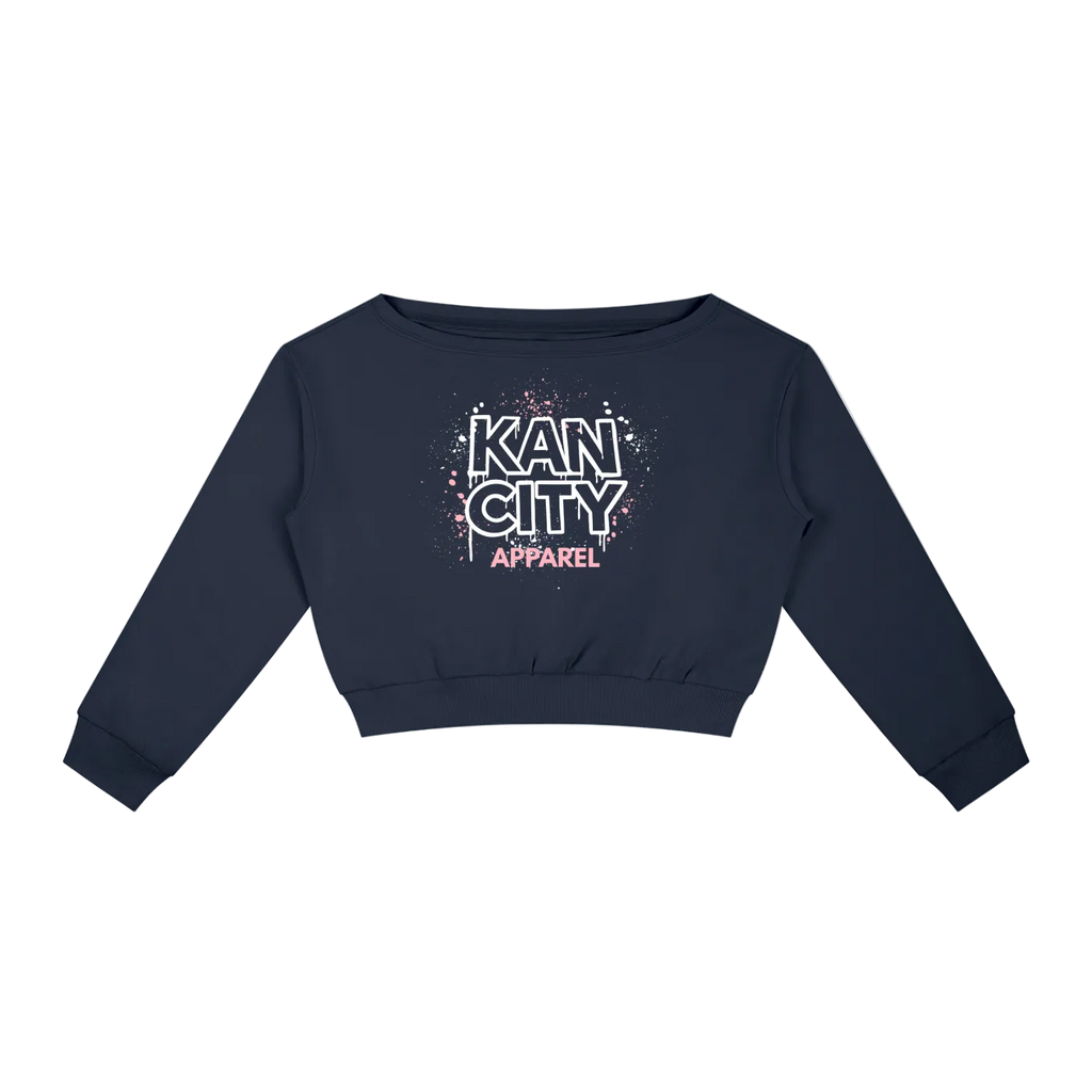 W Kancity Kid KS Off-Shoulder Sweatshirt