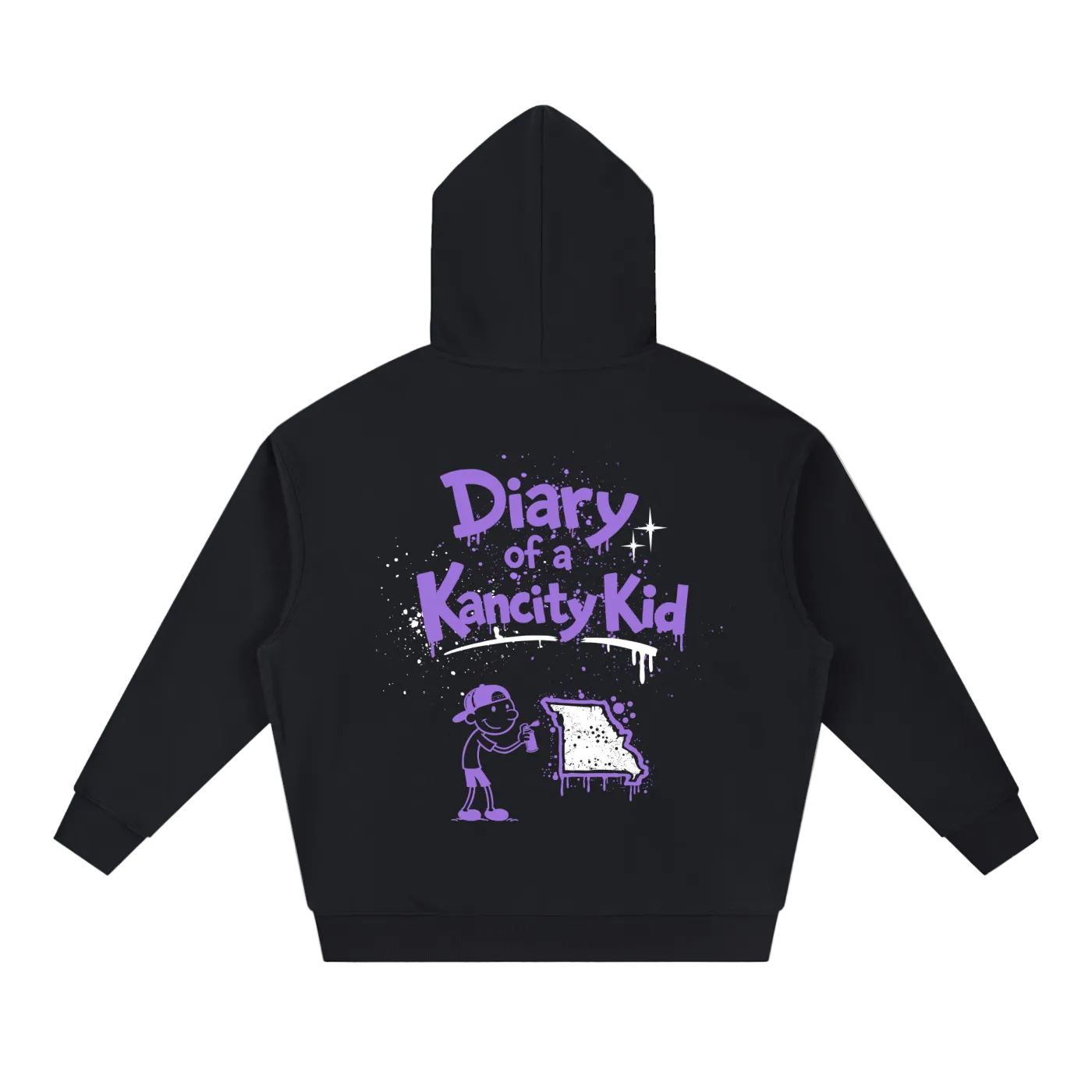 W Kanicty Kid MO Drop-Shoulder Hoodie