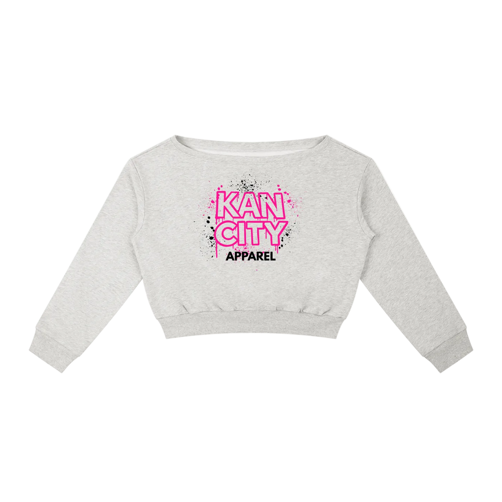 W Kancity Kid KS Off-Shoulder Sweatshirt