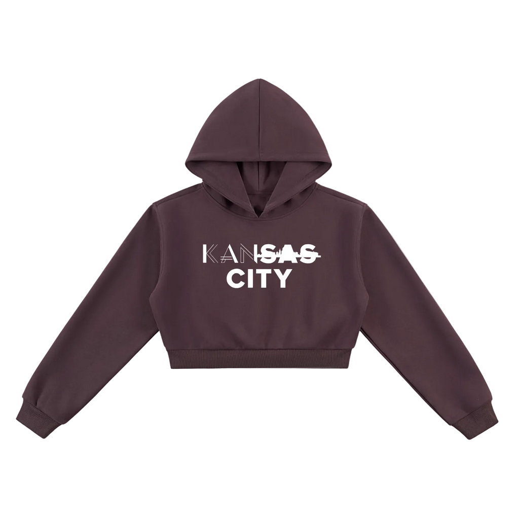 W The City Cropped Hoodie