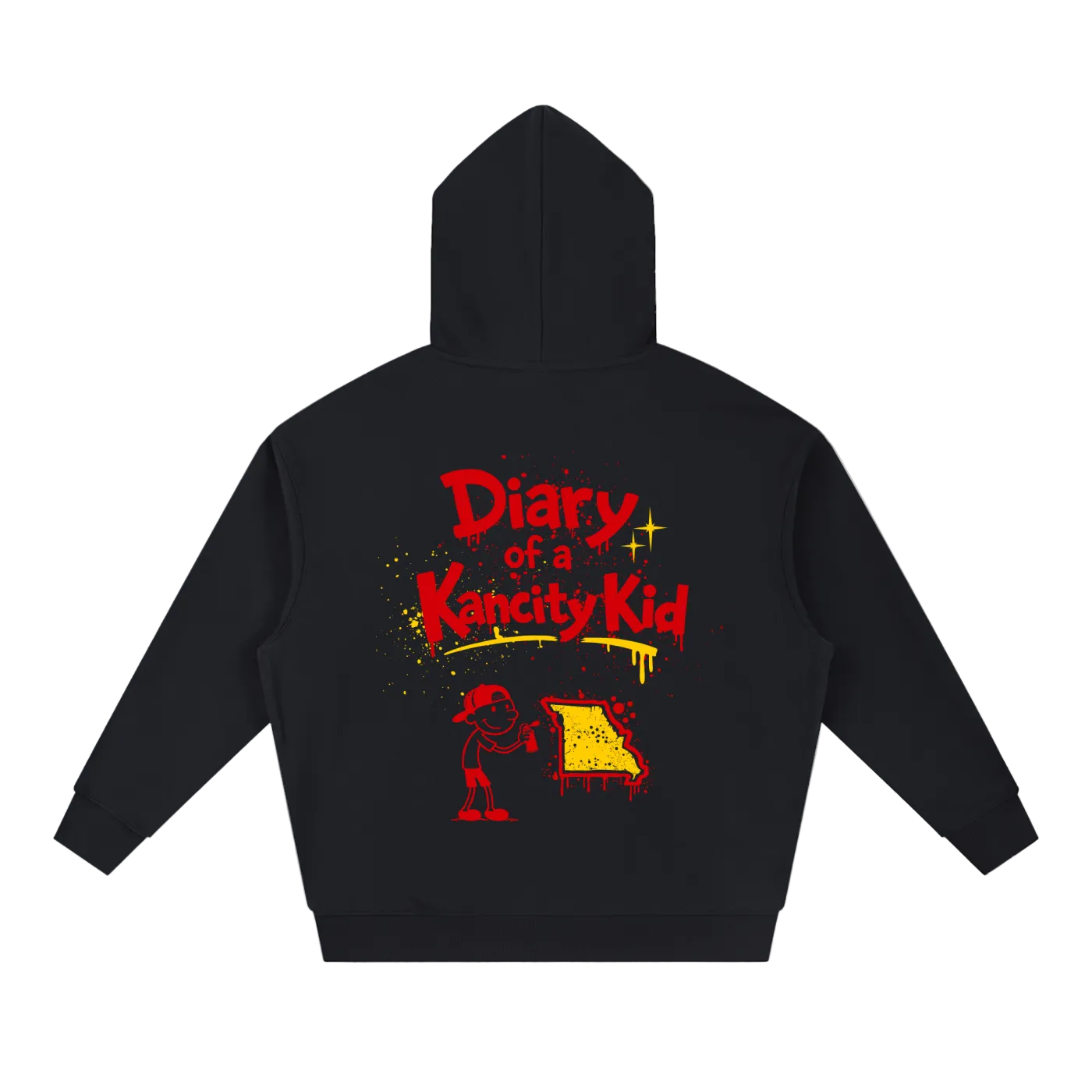 W Kanicty Kid MO Drop-Shoulder Hoodie
