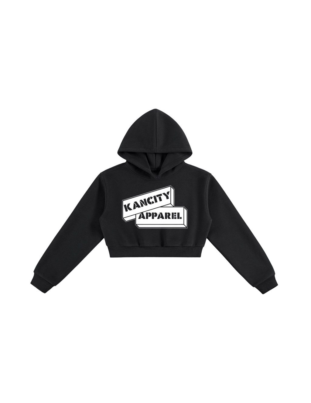 W City Block Cropped Hoodie