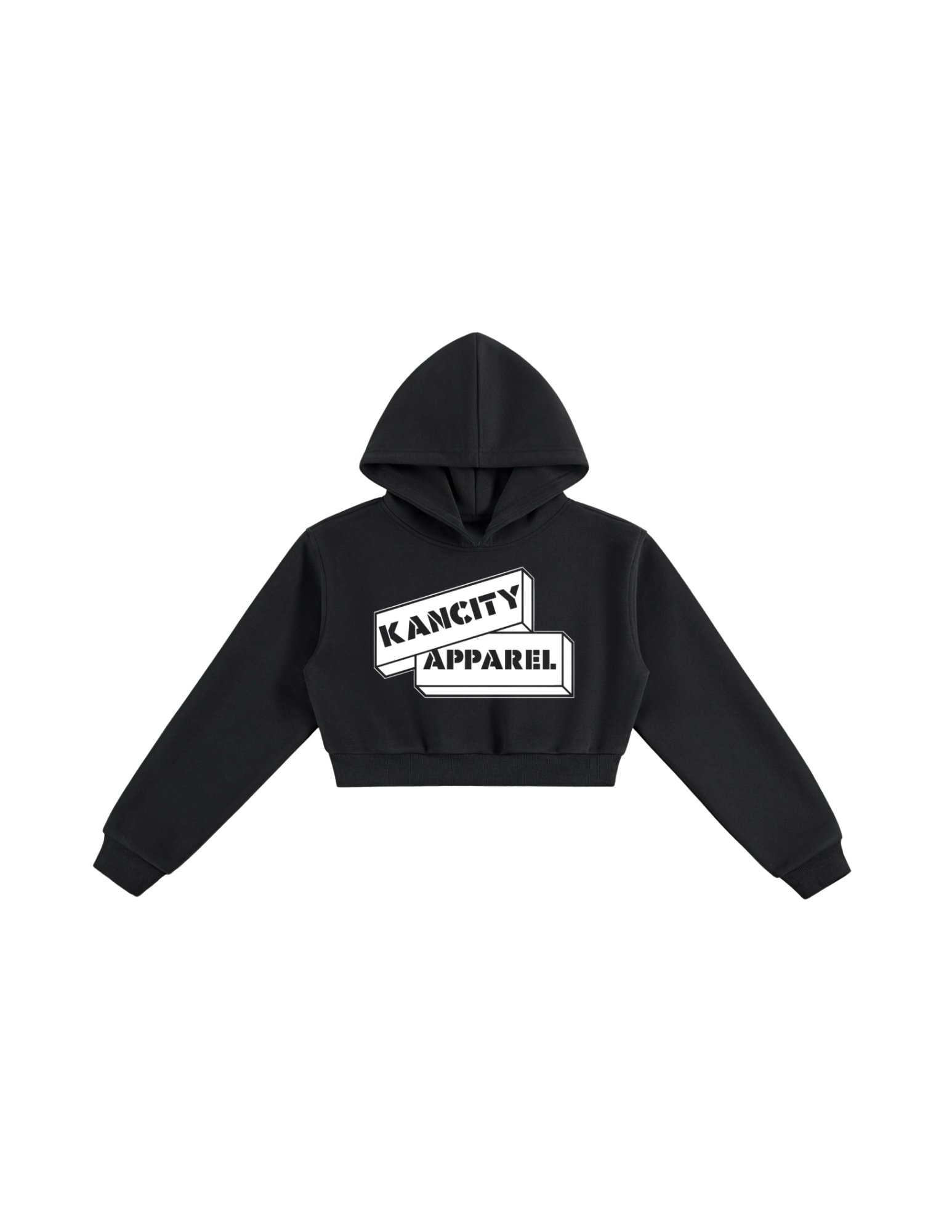 W City Block Cropped Hoodie