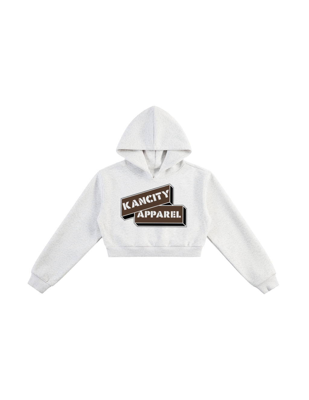 W City Block Cropped Hoodie