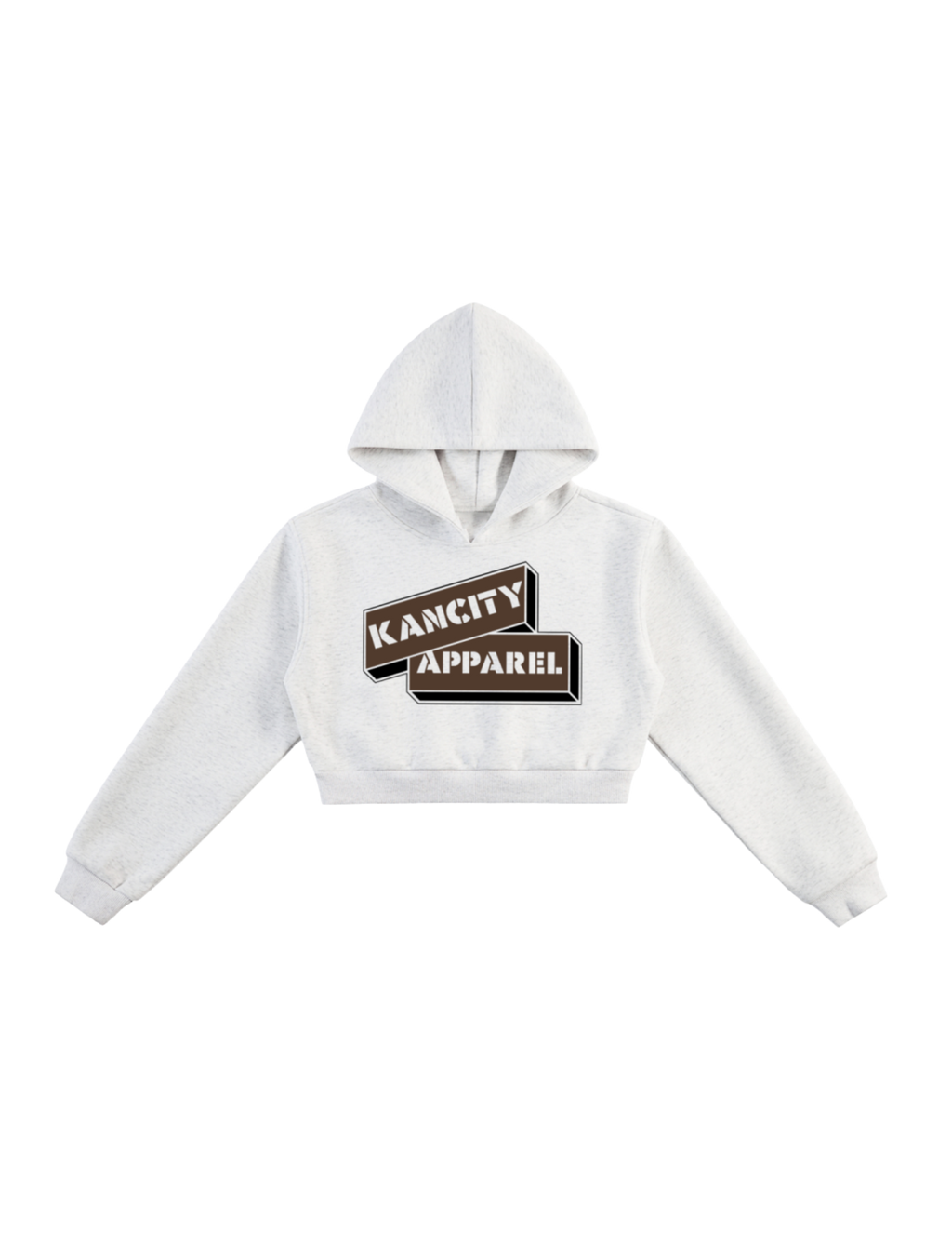 W City Block Cropped Hoodie