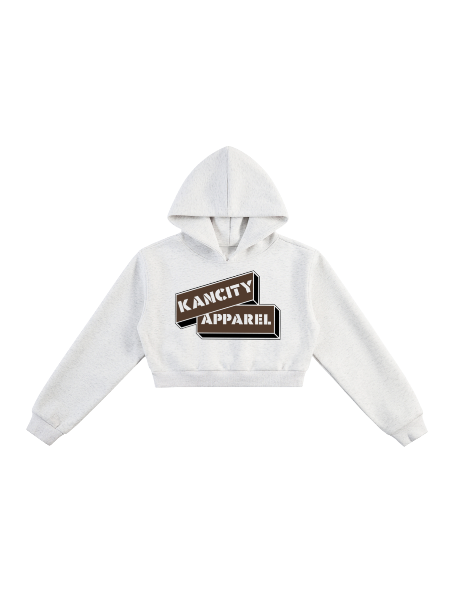 W City Block Cropped Hoodie