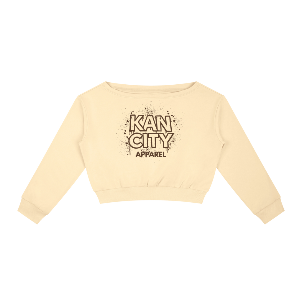W Kancity Kid MO Off-Shoulder Sweatshirt