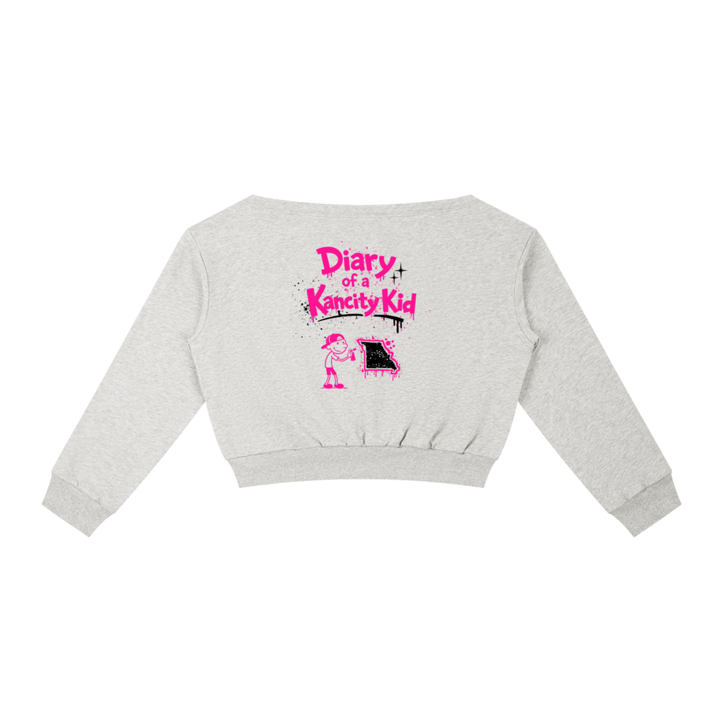 W Kancity Kid MO Off-Shoulder Sweatshirt