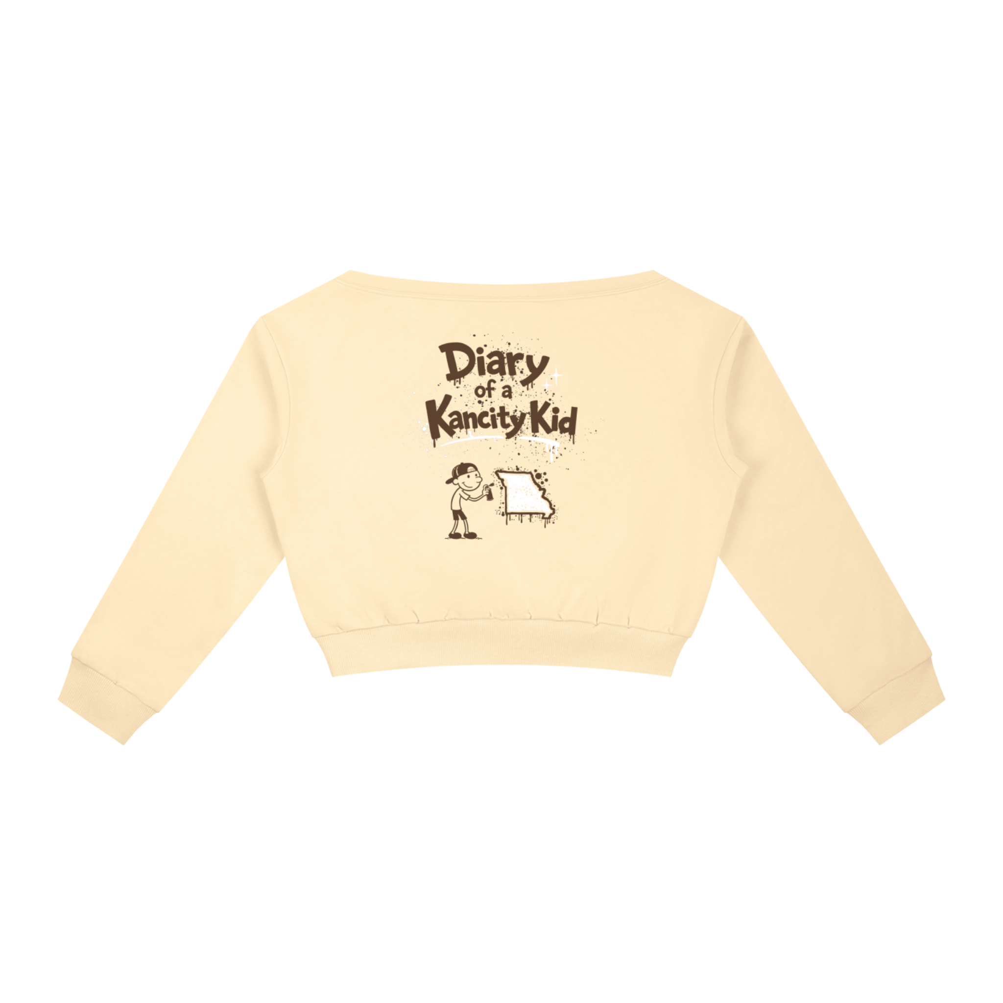 W Kancity Kid MO Off-Shoulder Sweatshirt
