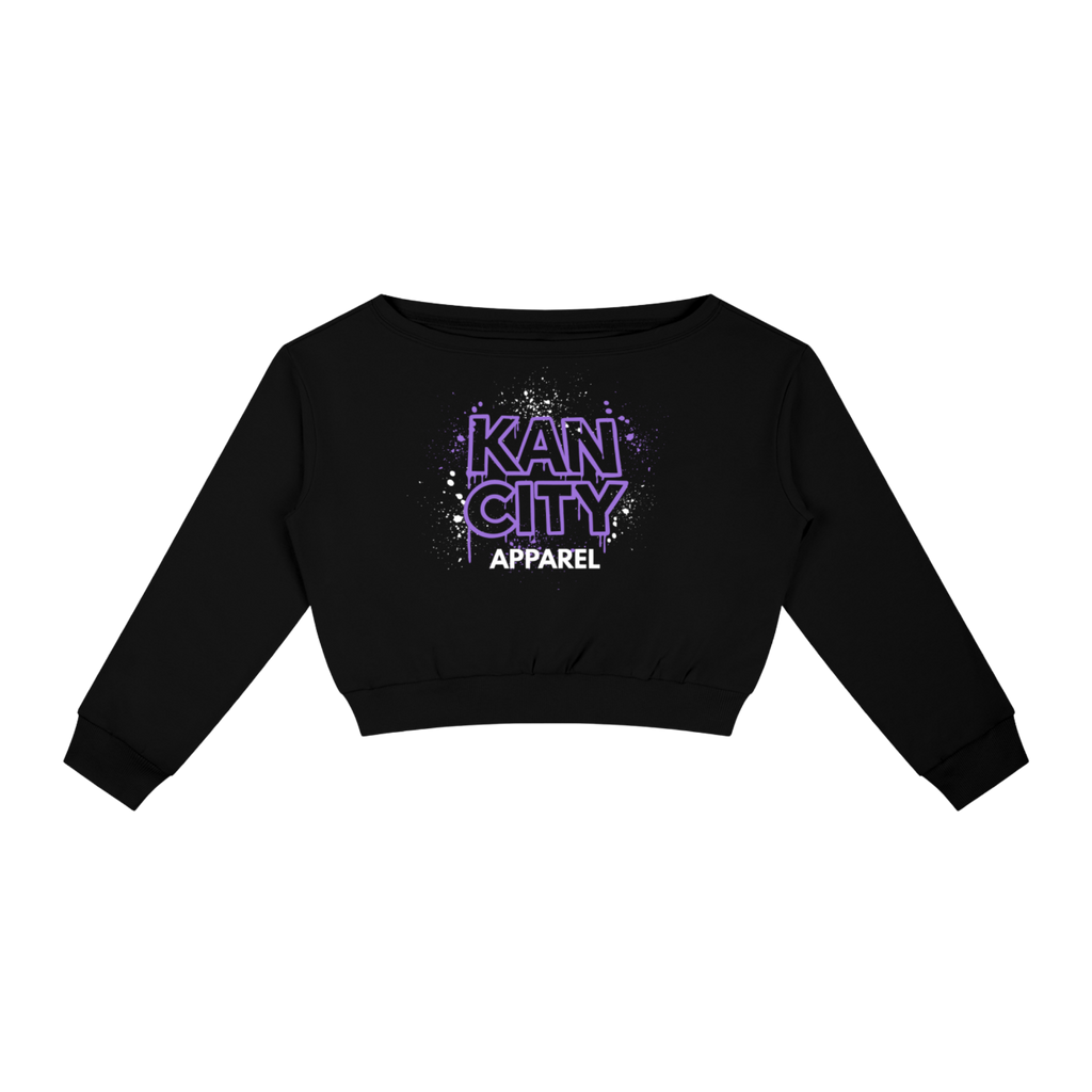 W Kancity Kid MO Off-Shoulder Sweatshirt