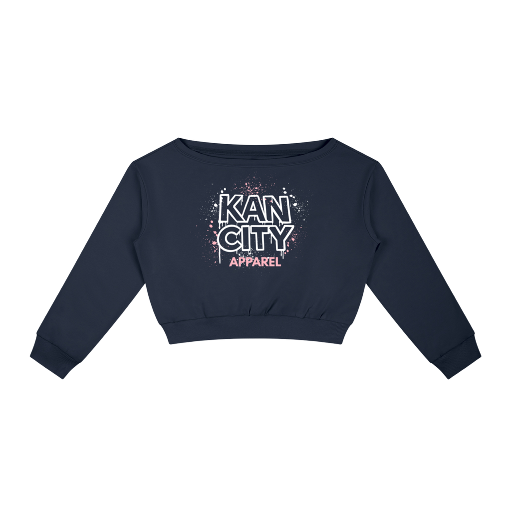 W Kancity Kid MO Off-Shoulder Sweatshirt