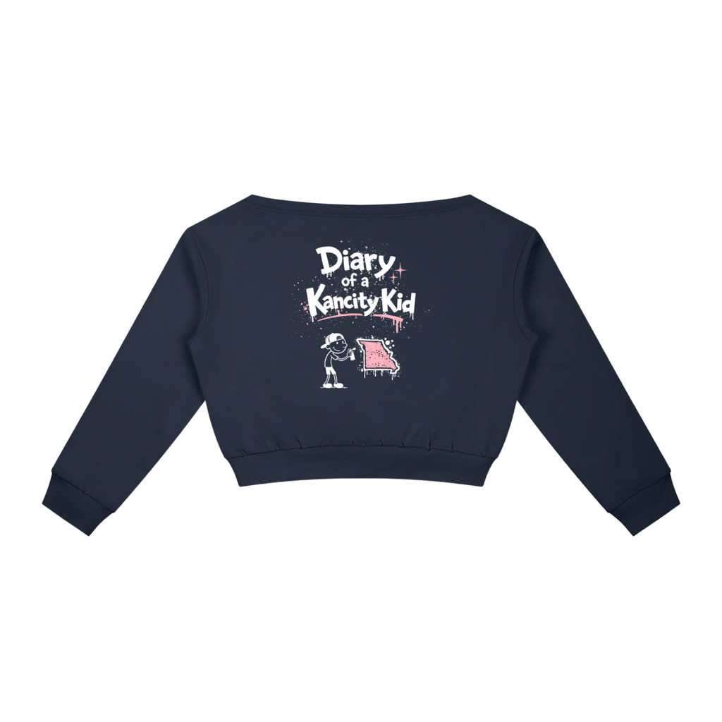 W Kancity Kid MO Off-Shoulder Sweatshirt