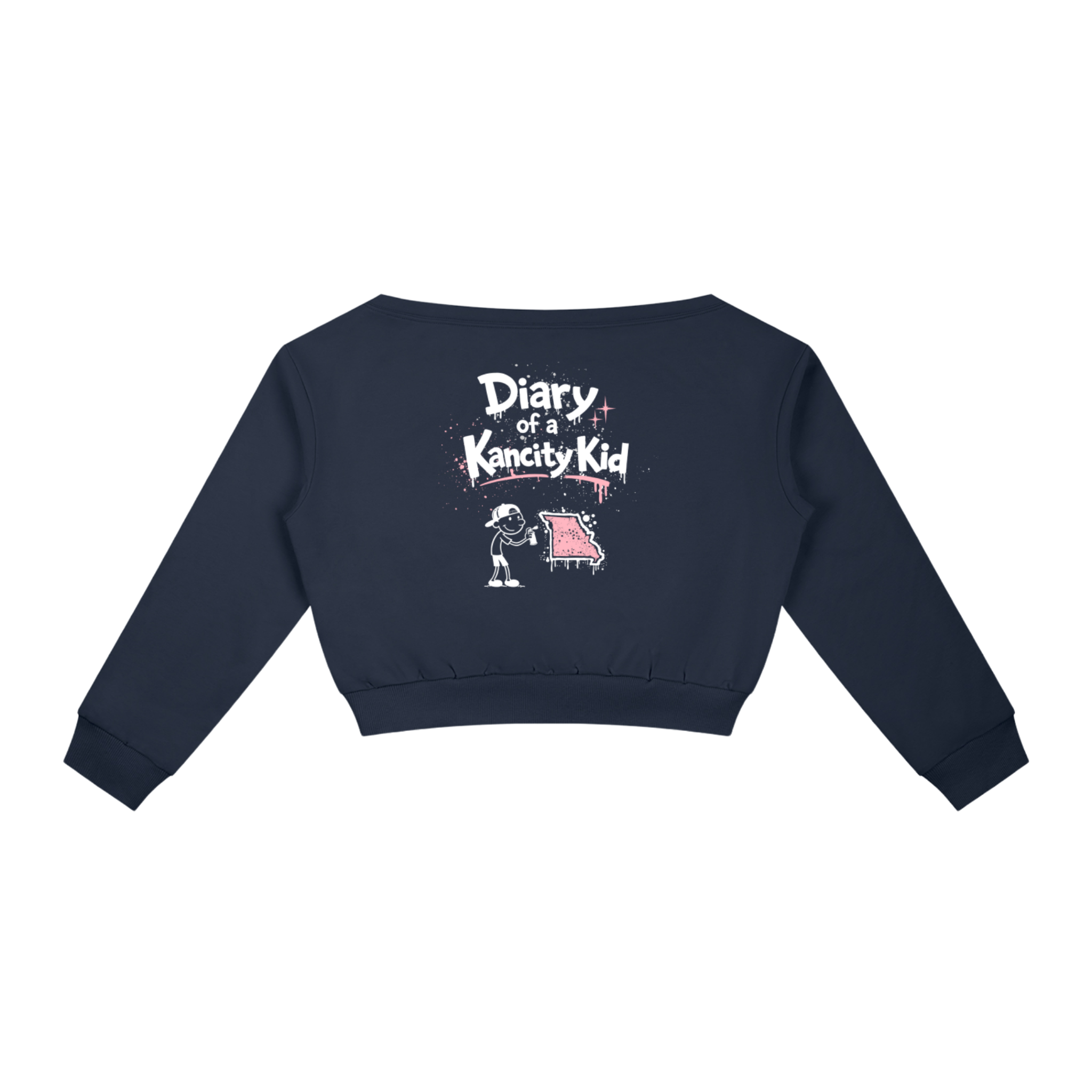 W Kancity Kid MO Off-Shoulder Sweatshirt