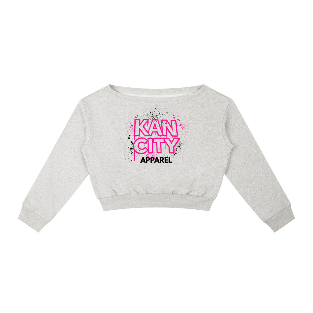 W Kancity Kid MO Off-Shoulder Sweatshirt