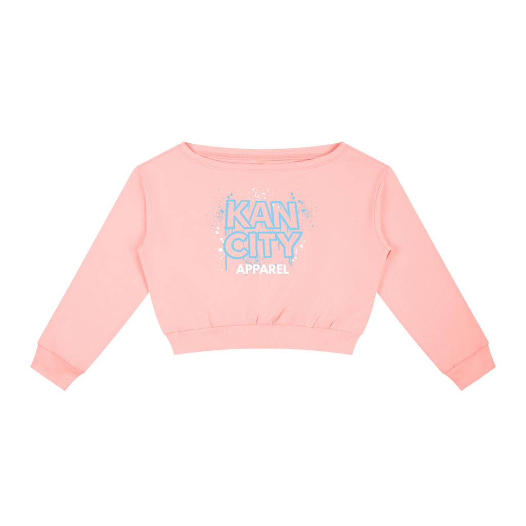W Kancity Kid MO Off-Shoulder Sweatshirt