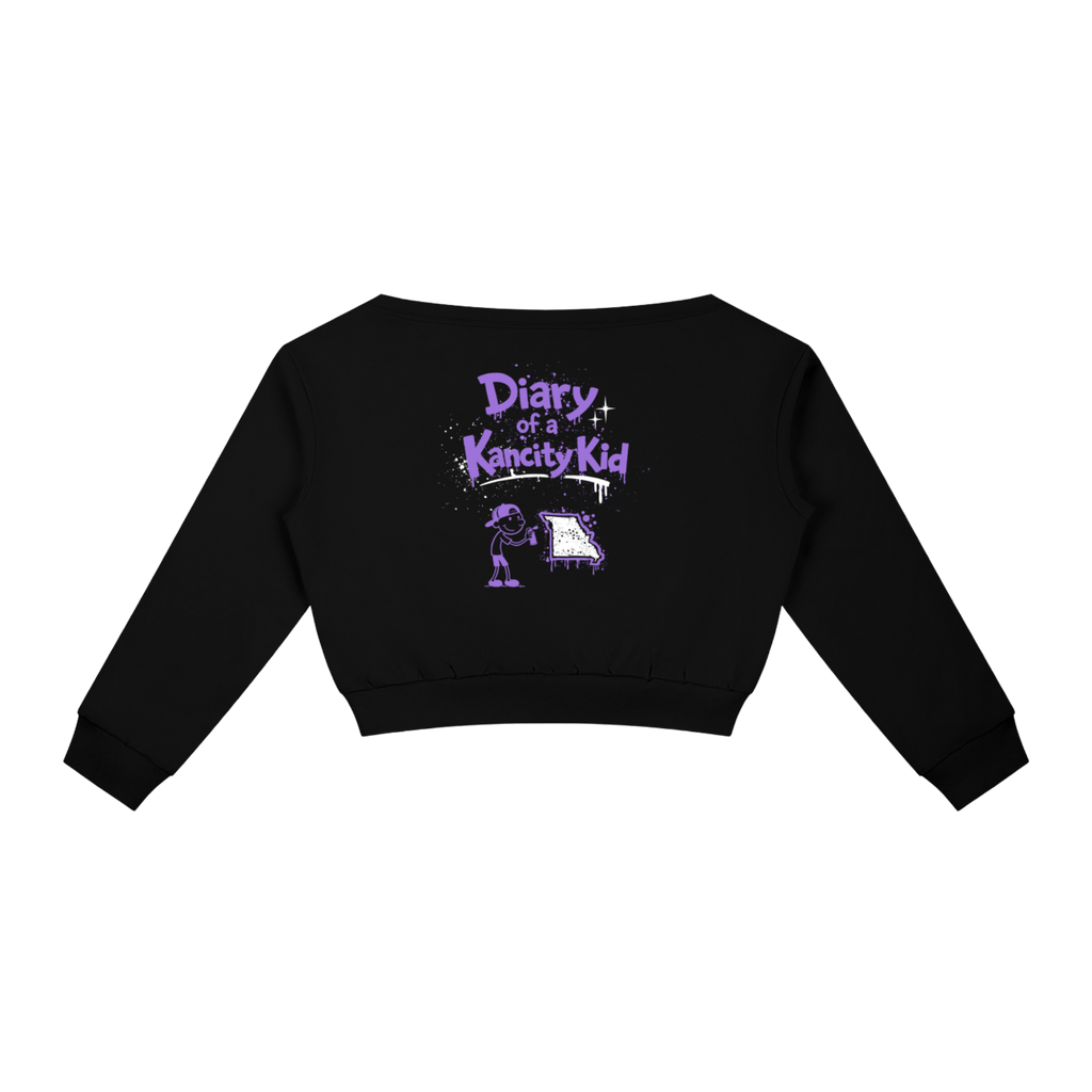 W Kancity Kid MO Off-Shoulder Sweatshirt