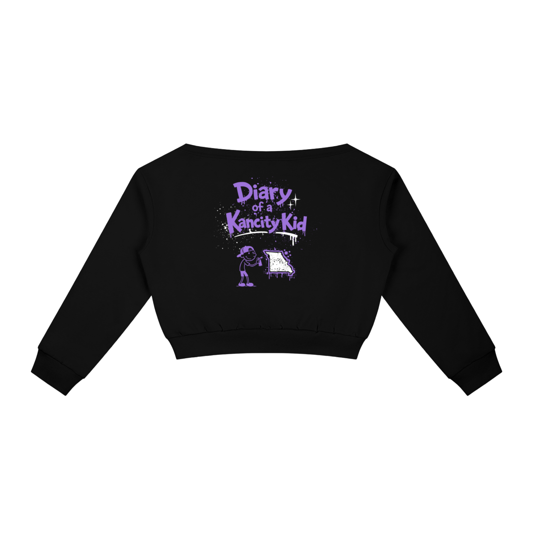 W Kancity Kid MO Off-Shoulder Sweatshirt