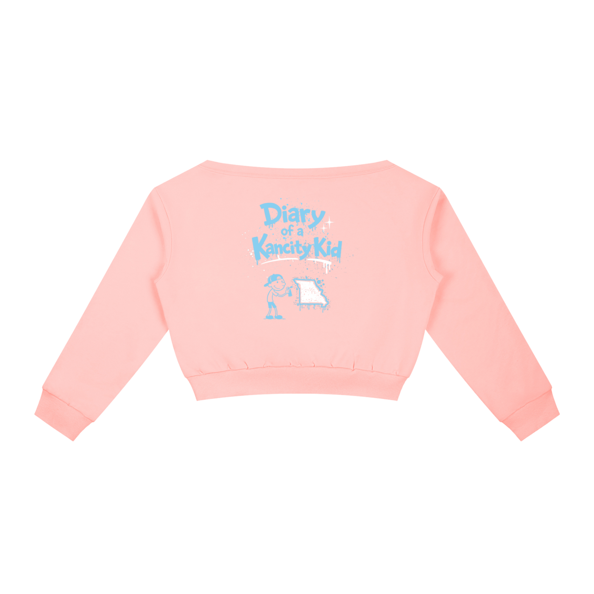 W Kancity Kid MO Off-Shoulder Sweatshirt