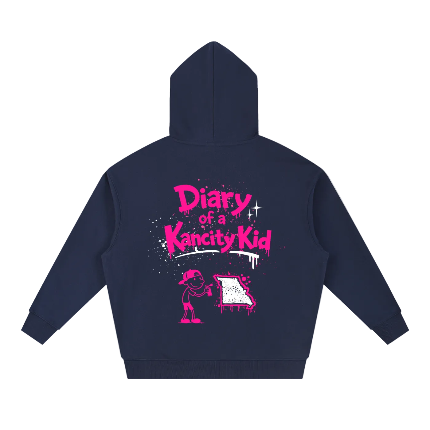 W Kanicty Kid MO Drop-Shoulder Hoodie