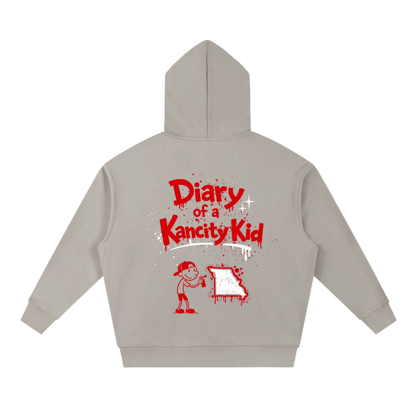 W Kanicty Kid MO Drop-Shoulder Hoodie