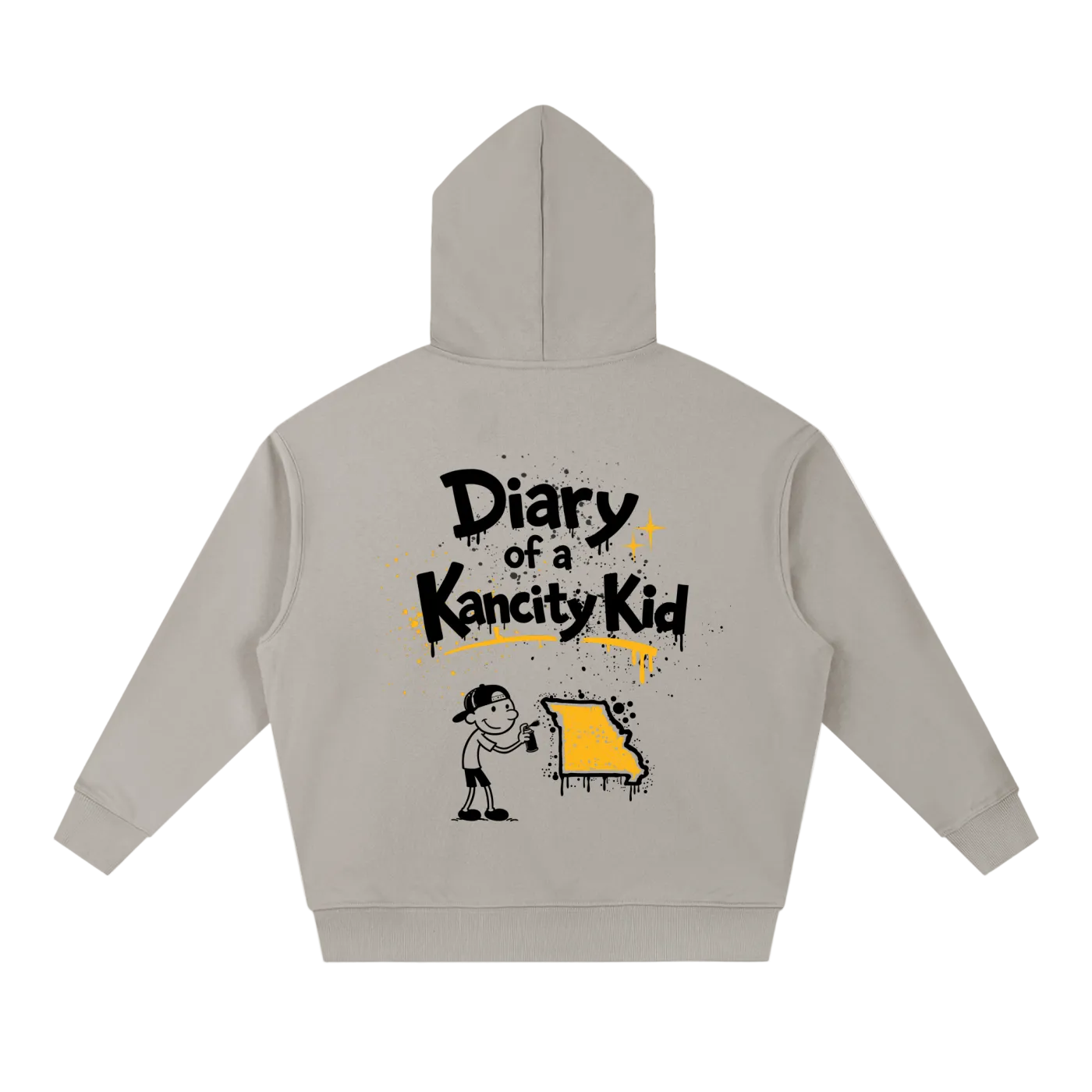 W Kanicty Kid MO Drop-Shoulder Hoodie