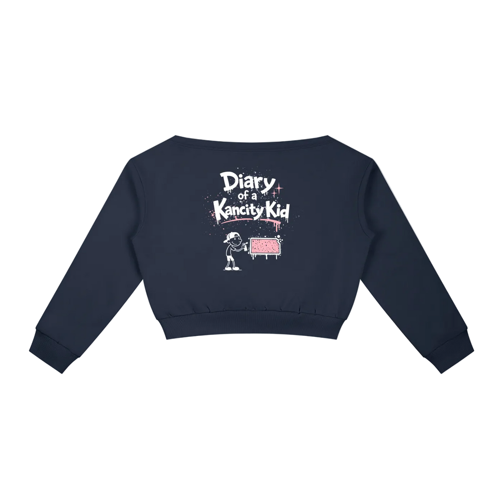 W Kancity Kid KS Off-Shoulder Sweatshirt