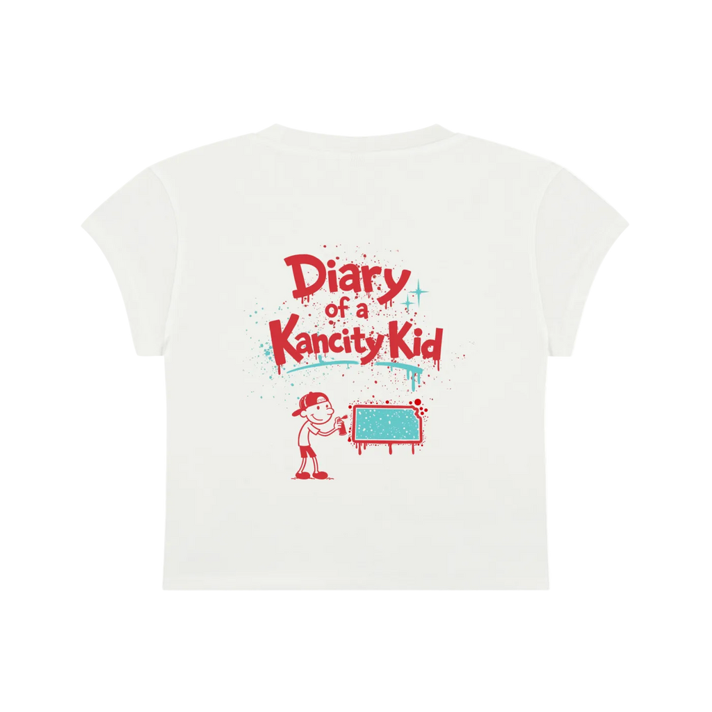 W Kancity Kid KS Slim-Fit Cropped T-Shirt