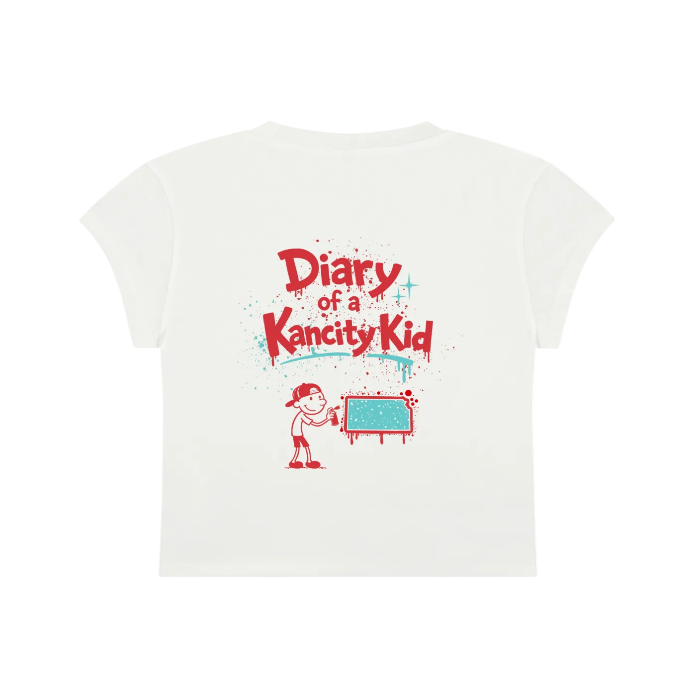 W Kancity Kid KS Slim-Fit Cropped T-Shirt