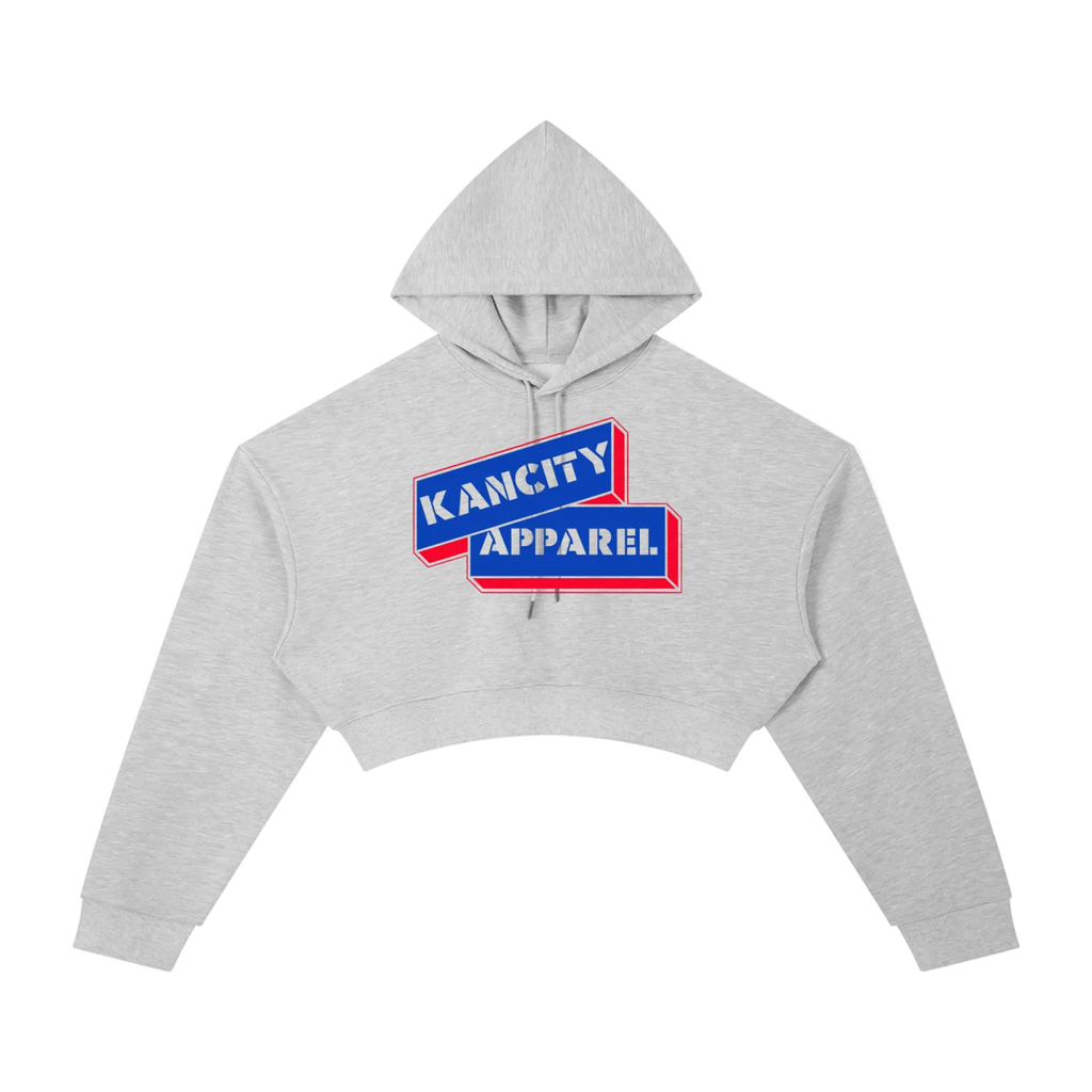 W City Block Cropped Hoodie