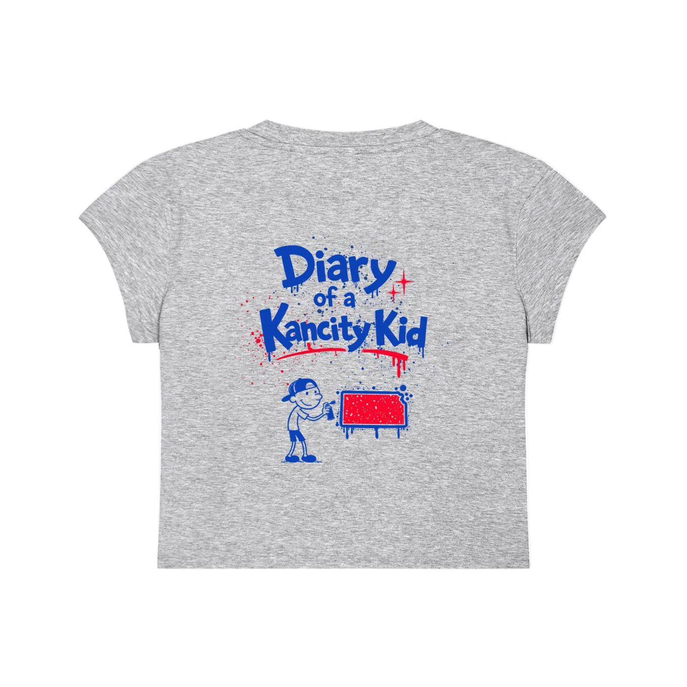 W Kancity Kid KS Slim-Fit Cropped T-Shirt