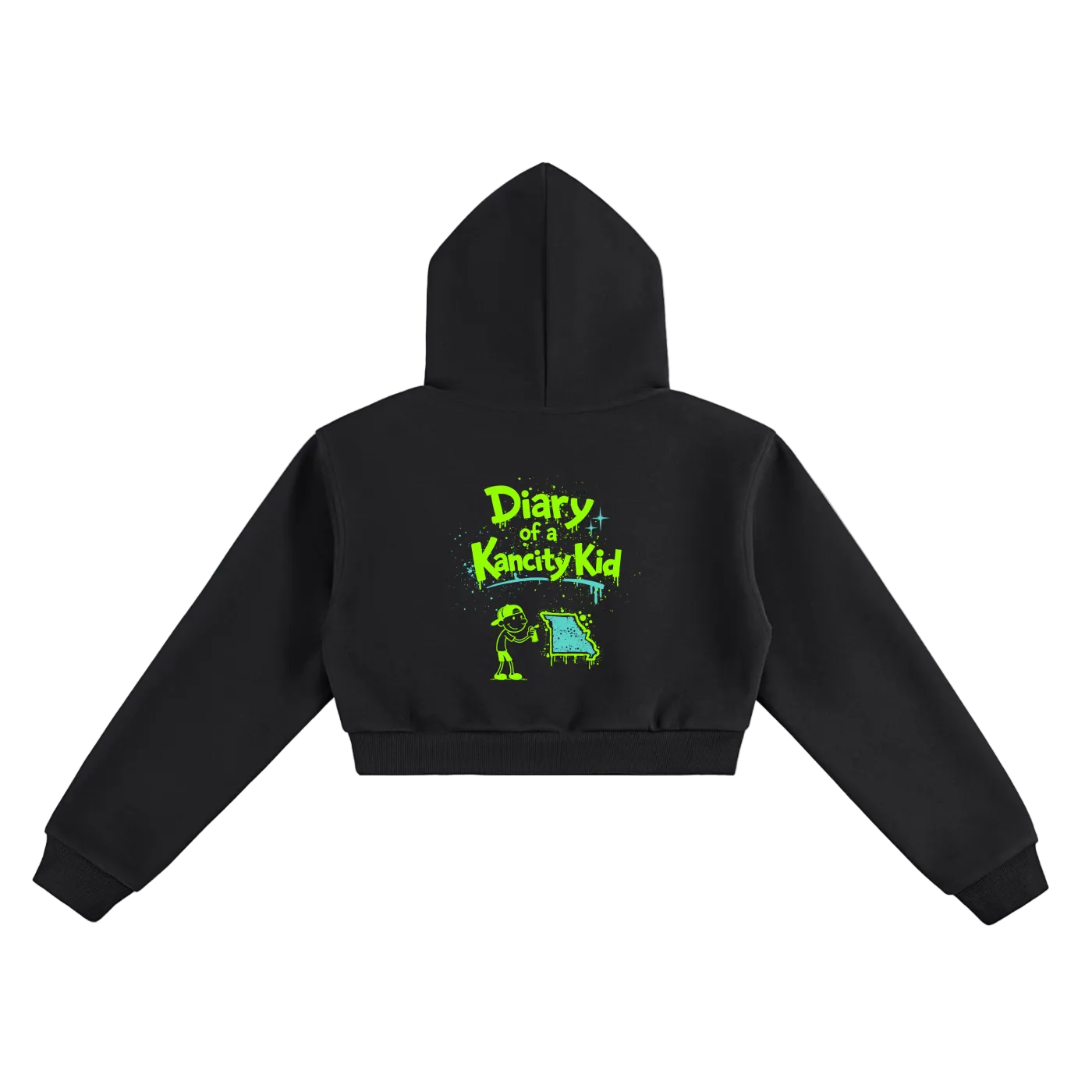 W Kancity Kid MO Cropped Hoodie