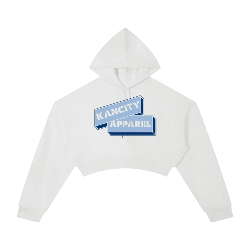 W City Block Cropped Hoodie