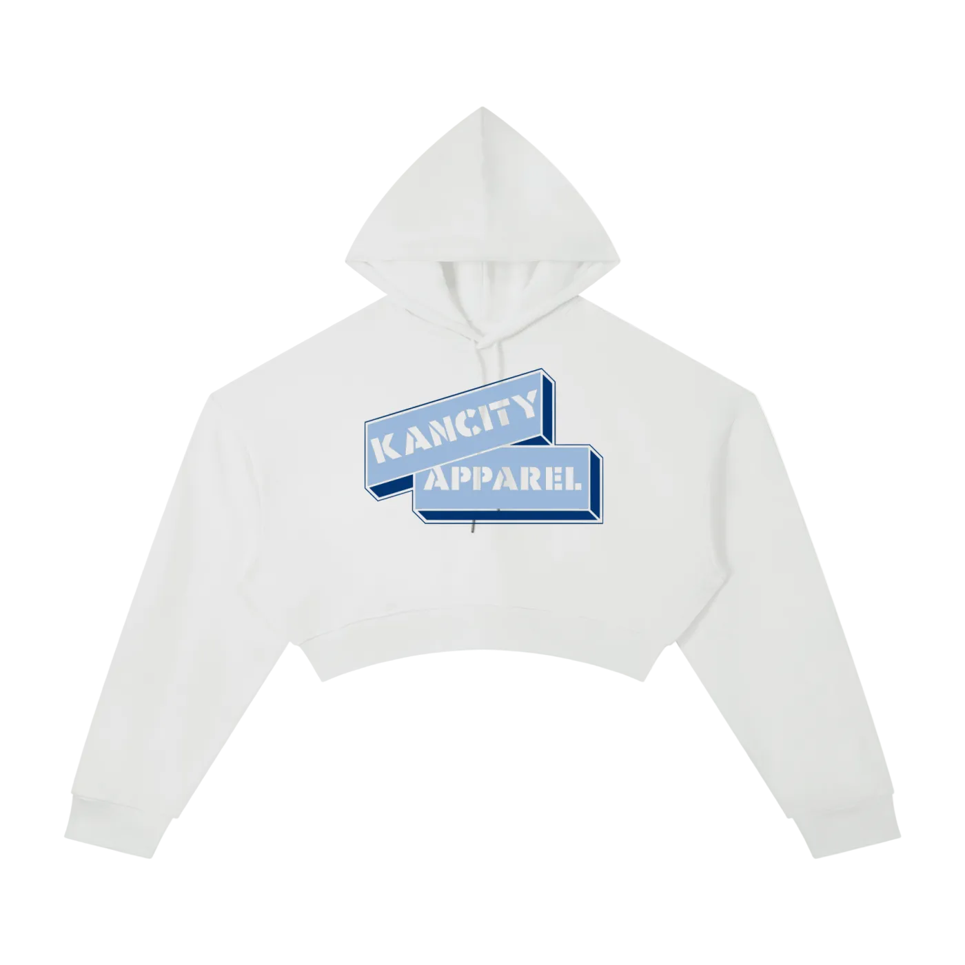 W City Block Cropped Hoodie