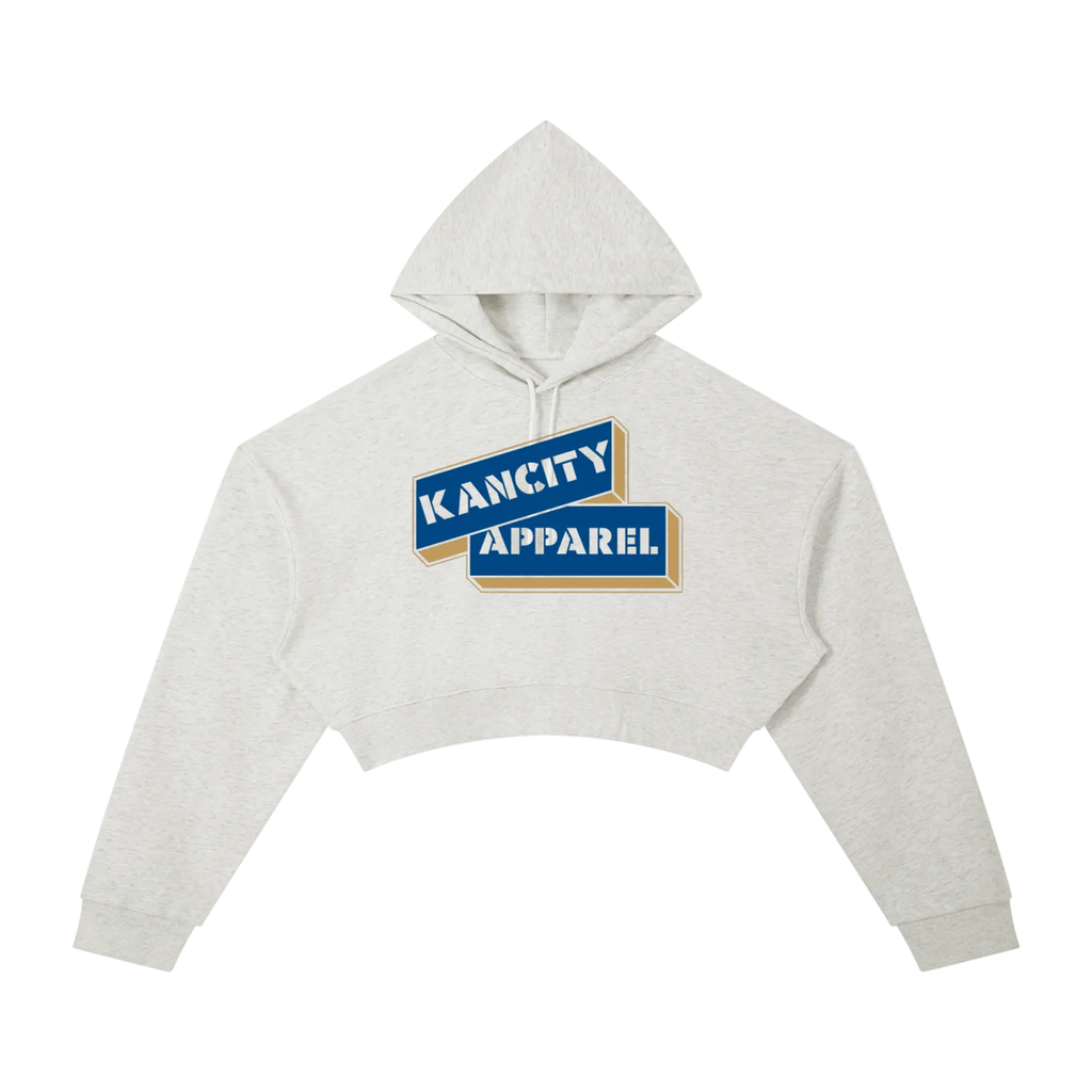W City Block Cropped Hoodie